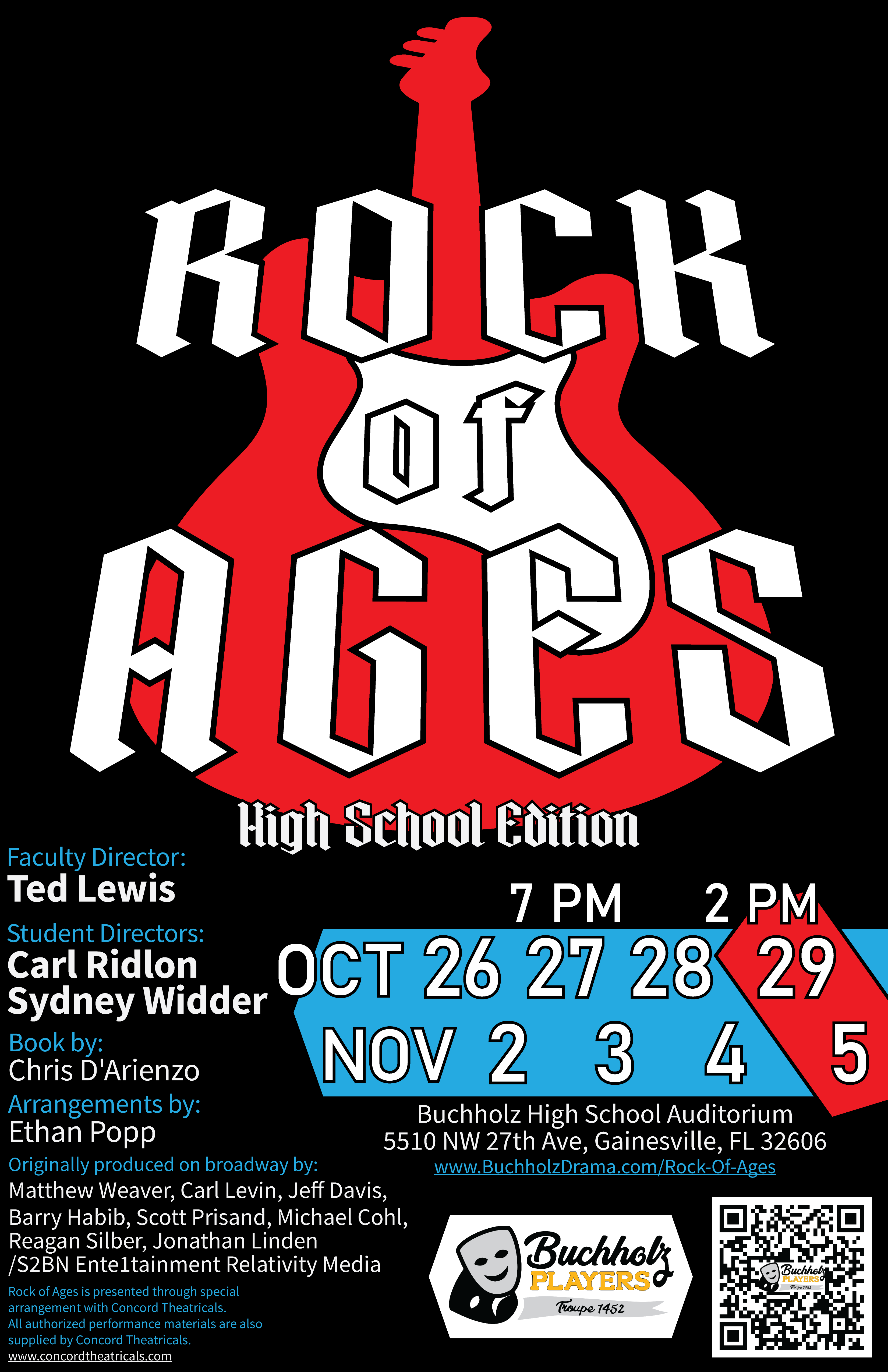 Buchholz Players present Rock of Ages
